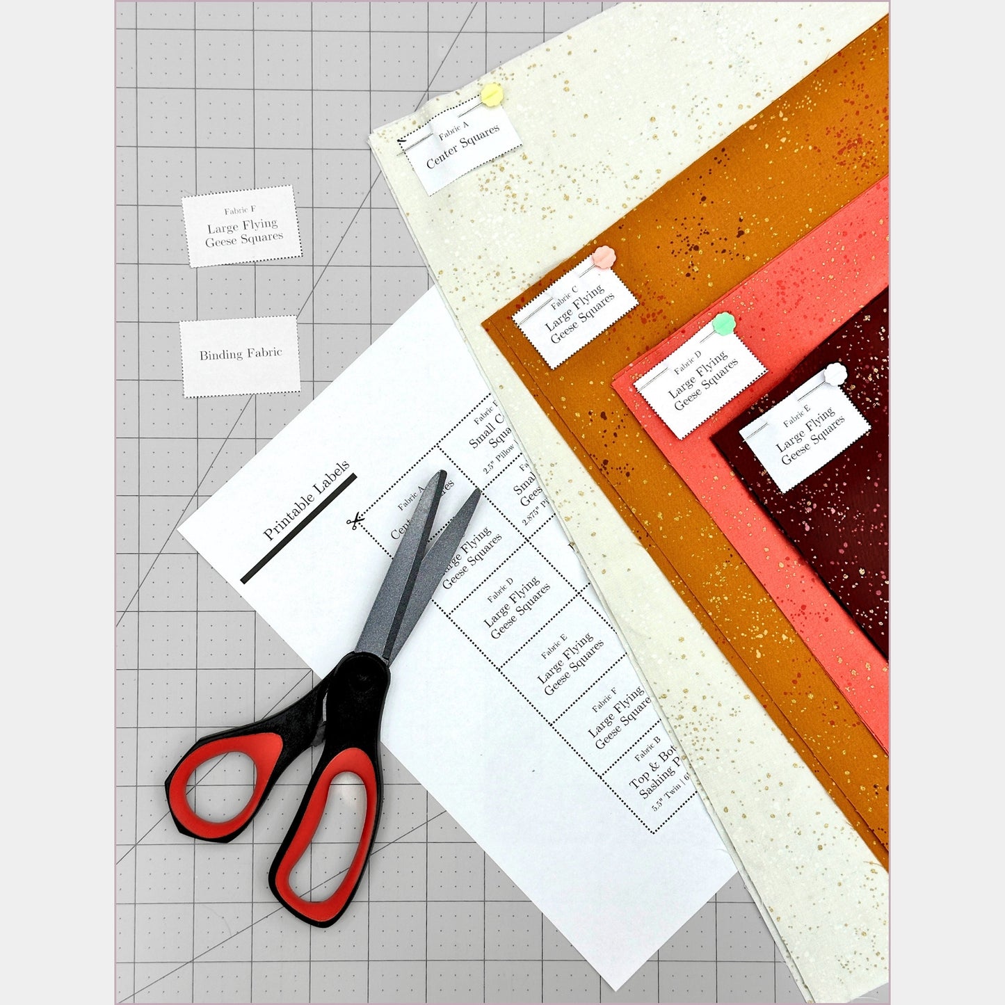 printable fabric labels included