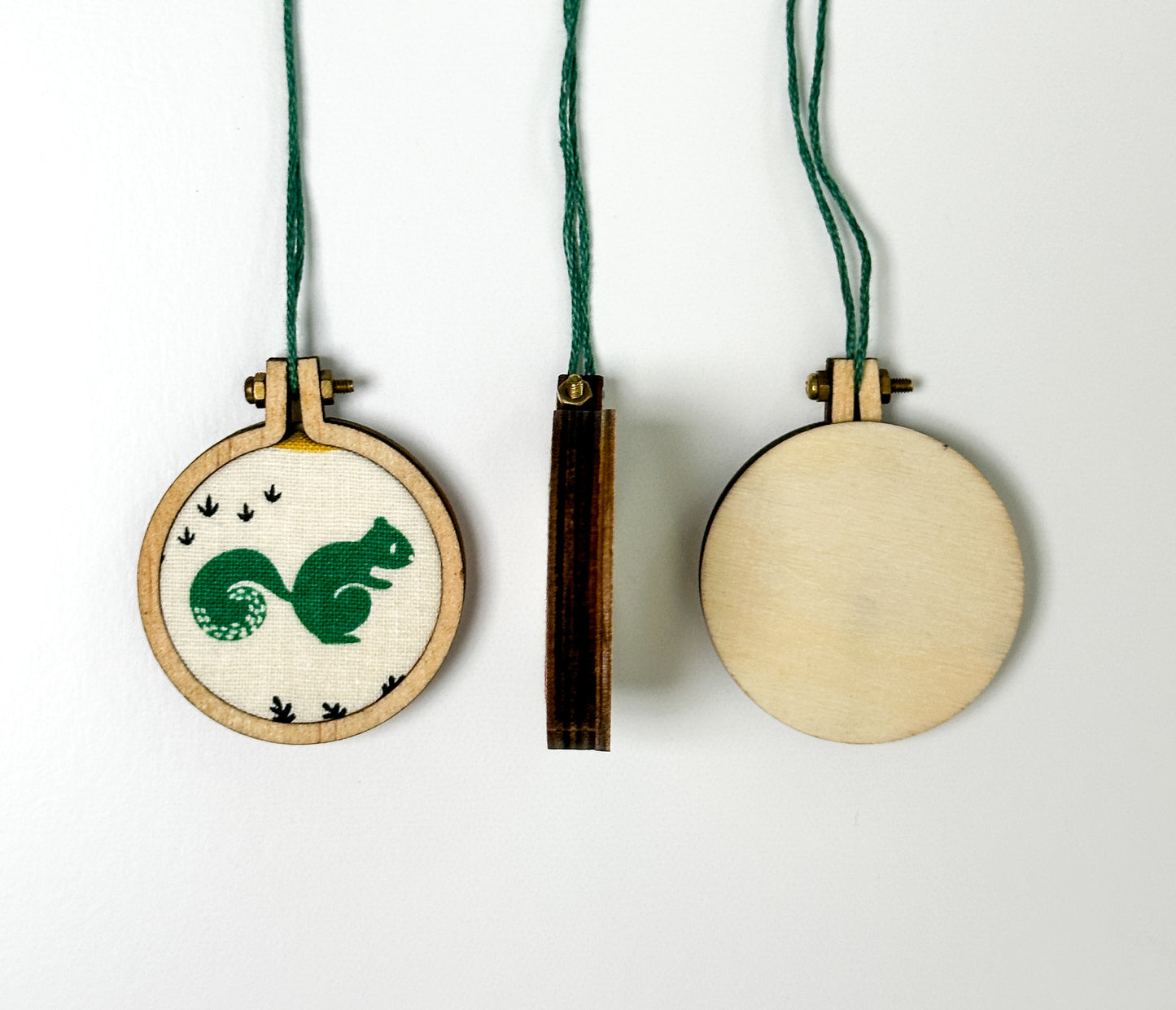 Mini Woodland Critter Ornaments, Set of 6
