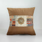 Compass Rose Quilted Throw Pillow with Pocket