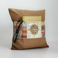 Compass Rose Quilted Throw Pillow with Pocket