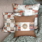 Compass Rose Quilted Throw Pillow with Pocket